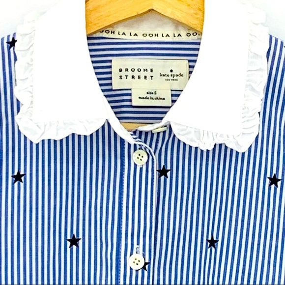 Kate Spade Twinkle Star Stripe Ruffle Button Front - Picture 5 of 10